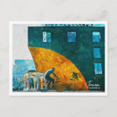 Tirana Albanië Mooi olieverflandschap Briefkaart (Voorkant)