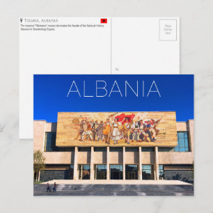 Tirana, Albanië Reisbriefkaart Briefkaart