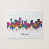 Tirana Albanië Skyline Legpuzzel (Horizontaal)