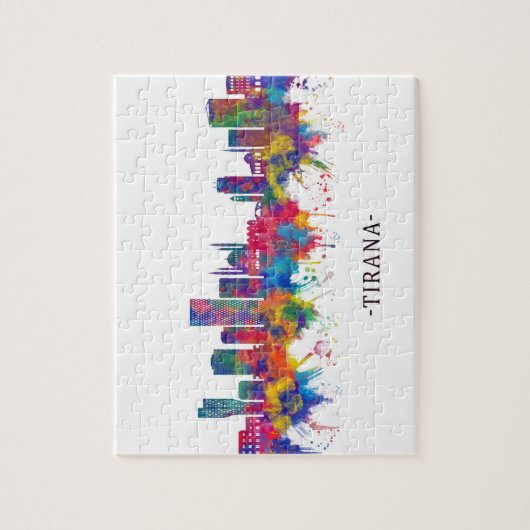 Tirana Albanië Skyline Legpuzzel (Verticaal)