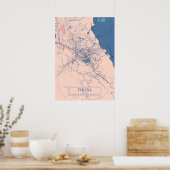 Tirana - Albanië - Stedenkaart Breezy Poster (Keuken)