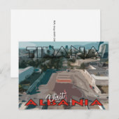 Tirana, bezoek Albanië briefkaart (Voorkant / Achterkant)