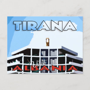 Tirana, bezoek Albanië briefkaart