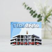 Tirana, bezoek Albanië briefkaart (Staand voorkant)