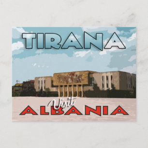 Tirana, bezoek Albanië briefkaart