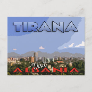 Tirana, Bezoek Albanië Briefkaart