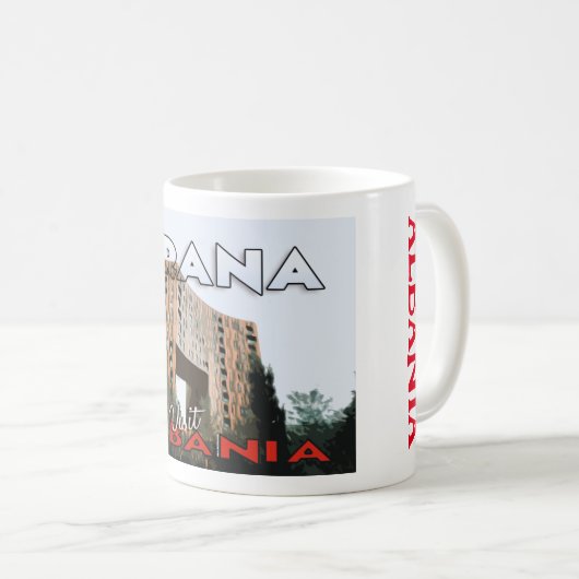 Tirana, Bezoek Albanië Koffiemok (Voorkant rechts)