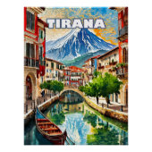 Tirana bloeit, juweel van de Balkan Perfect Poster (Voorkant)