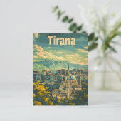 Tirana  briefkaart (Staand voorkant)