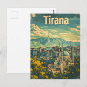 Tirana  briefkaart (Voorkant / Achterkant)