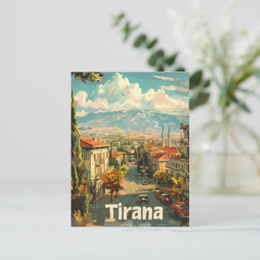 Tirana  briefkaart (Staand voorkant)