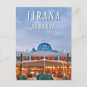 Tirana, de levendige hoofdstad van Albanië Briefkaart
