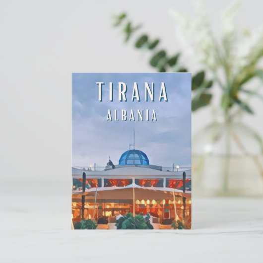 Tirana, de levendige hoofdstad van Albanië Briefkaart (Staand voorkant)
