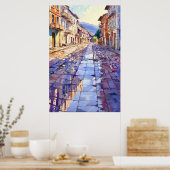 Tirana Old Street Art Print (Keuken)