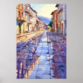 Tirana Old Street Art Print (Voorkant)