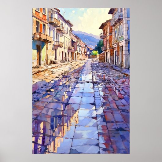 Tirana Oude Straatkunstprint Poster (Voorkant)