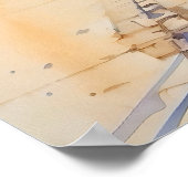 Tirana Street Bohemian Art Poster (Hoek)