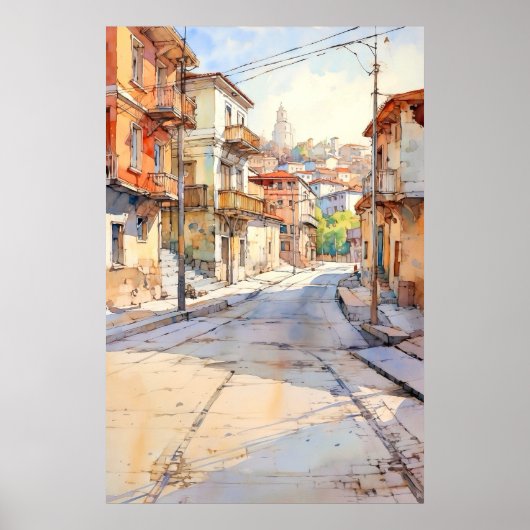 Tirana Street Bohemian Art Poster (Voorkant)