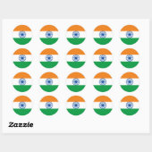 "Tiranga Jhanda" Indiase driekleurige vlag Ronde Sticker (Vel)