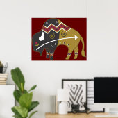 Tirbal Southwest Buffalo Poster Print (Thuiskantoor)