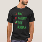Tire Builder Funny Pajama Kerstmis T-shirt (Voorkant)