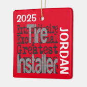Tire Installer Extraordinaire CUSTOM Keramisch Ornament (Links)