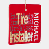 Tire Installer Extraordinaire CUSTOM Keramisch Ornament (Rechts)