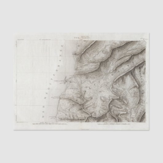 Tire, Sidon, Israël Tissuepapier (Voorkant)