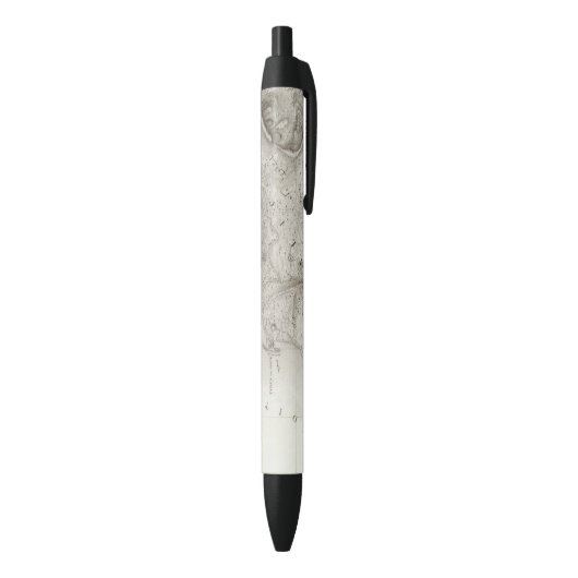 Tire, Sidon, Israël Zwarte Inkt Pen (Achterkant (Verticaal))