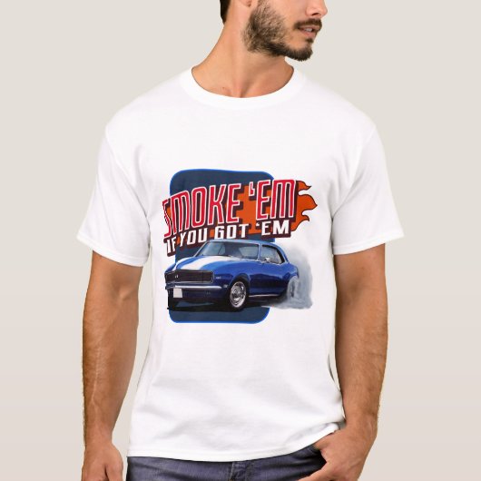 Tire Smoke Camaro T-shirt (Voorkant)