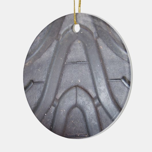 Tire Tread Keramisch Ornament (Links)