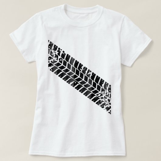 Tire Tread Mark Skid Tire T-shirt (Design voorkant)
