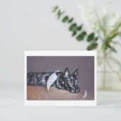 Tired Angel (Scottie) Briefkaart (Staand voorkant)