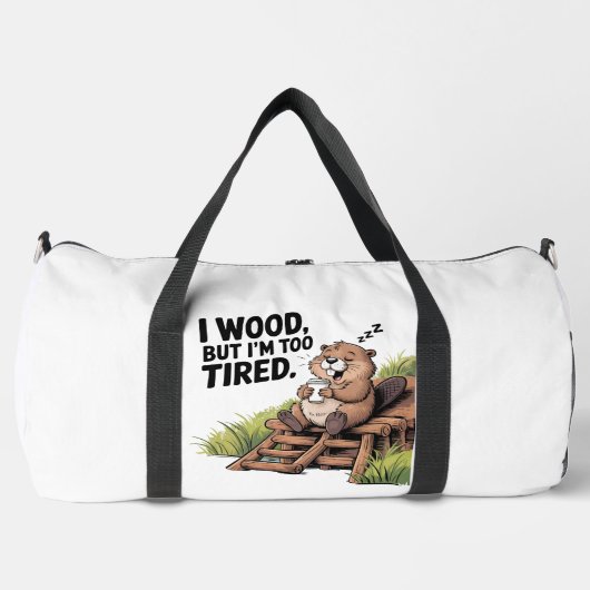 Tired Beaver Woodworking Coffee Nap Plunjezak (Voorkant)