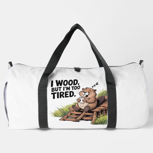 Tired Beaver Woodworking Coffee Nap Plunjezak (Achterkant)