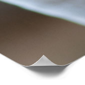 Tired beige en White Kitten Poster (Hoek)