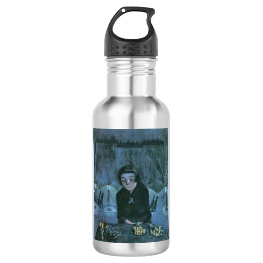 Tired Bloemenmeisje (door Walter Gramatté) Waterfles (Voorkant)