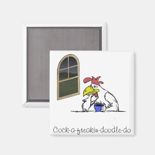 Tired Chicken Magneet (Voorkant / Achterkant)