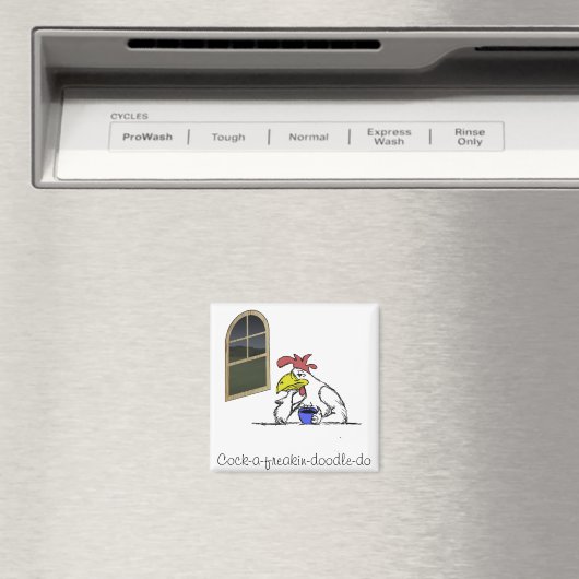 Tired Chicken Magneet (Insitu (Vaatwasser))