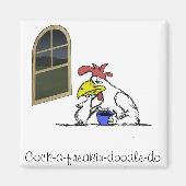Tired Chicken Magneet (Voorkant)