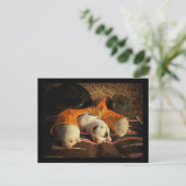 Tired Cowboy Puppies Briefkaart (Staand voorkant)