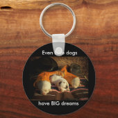 Tired Cowboy Puppies Sleutelhanger (Voorkant)