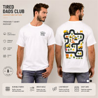 Tired Dads Club T-shirt, Autoracebaan