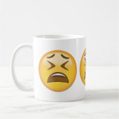Tired Face Emoji Koffiemok (Links)