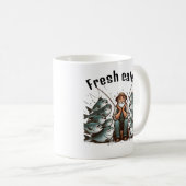Tired Fisherman Coffee Mug Koffiemok (Voorkant rechts)
