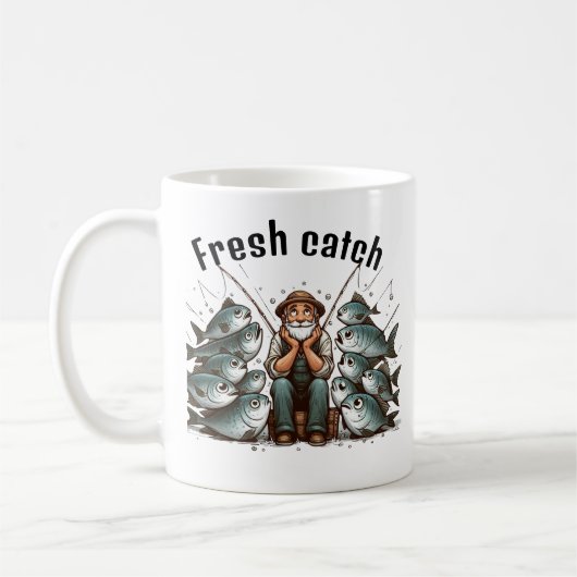 Tired Fisherman Coffee Mug Koffiemok (Links)