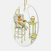 Tired Hen heeft een Cuppa Keramisch Ornament (Links)