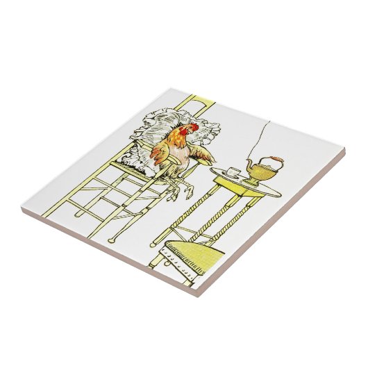 Tired Hen heeft een Cuppa Tegeltje (Zijkant)