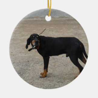 Tired Hunting Dog Keramisch Ornament