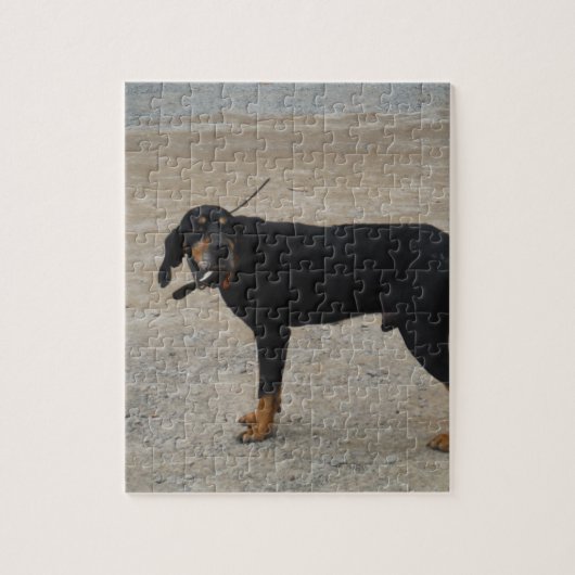 Tired Hunting Dog Legpuzzel (Verticaal)